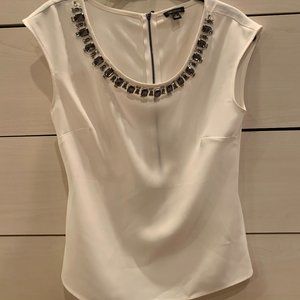 Ann Taylor Jewel Neck Blouse
